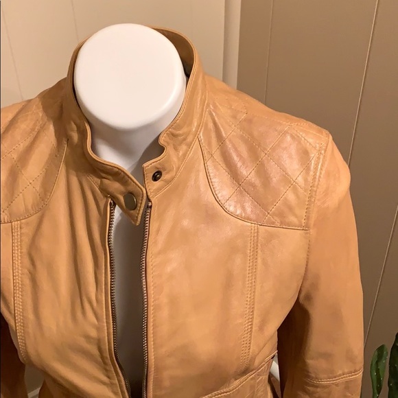 Tan Leather jacket - Picture 3 of 6